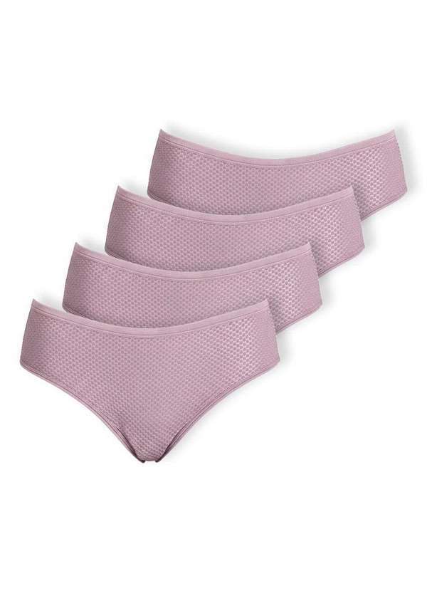 Dilady - Kit com 4 Calcinhas Biquíni Dilady 203200 Rosa-Retro