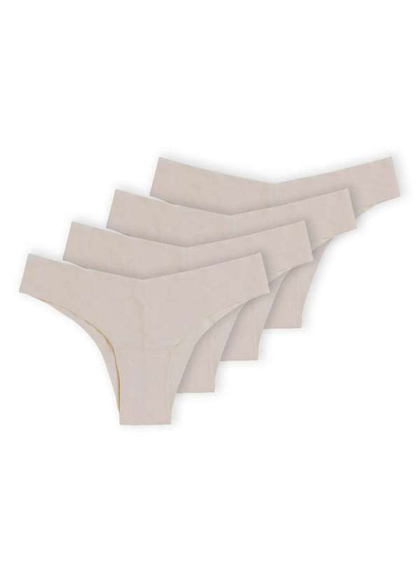 Hope - Kit com 4 Calcinhas Biquíni Hope 34850 Camurça