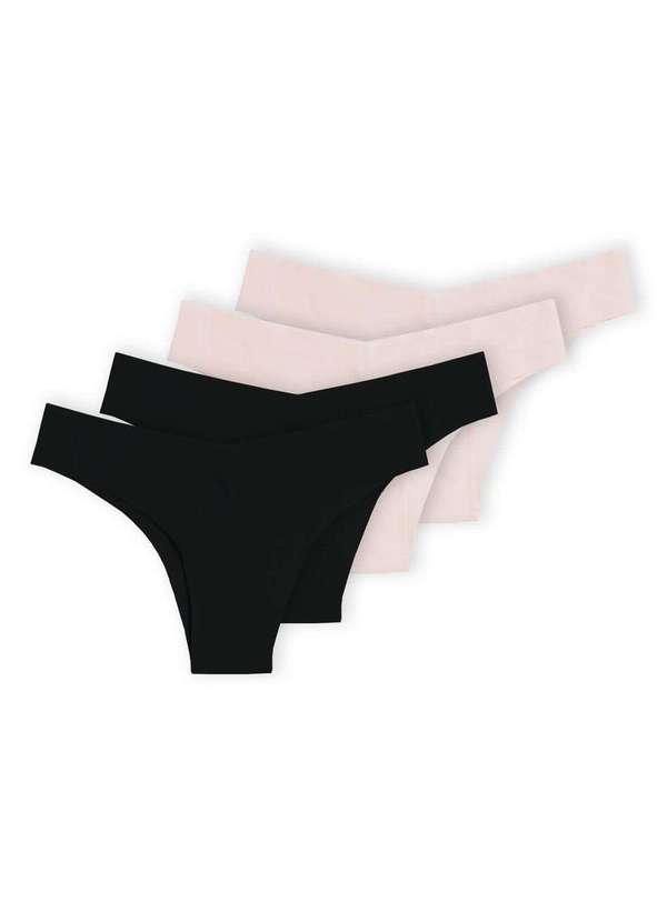 Hope - Kit com 4 Calcinhas Biquíni Hope 34850 Preto-Ballet