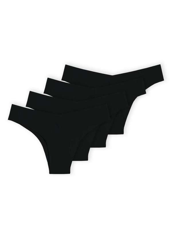 Hope - Kit com 4 Calcinhas Biquíni Hope 34850 Preto