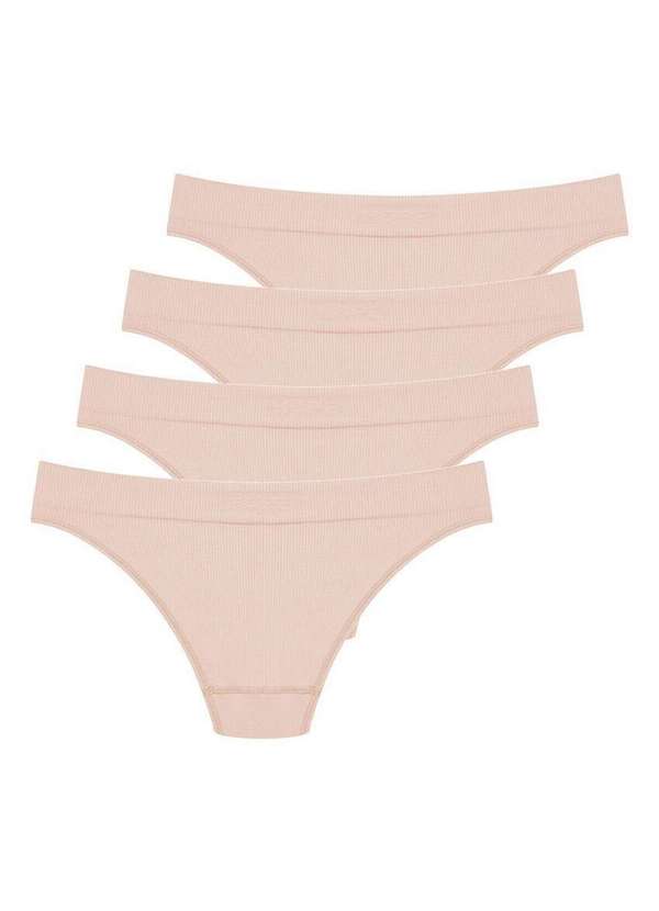 Hope - Kit com 4 Calcinhas Biquíni Hope 35010 Bege-Ballet 4