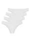 Hope - Kit com 4 Calcinhas Biquíni Hope 35010 Bege-Ballet - variação: Branco