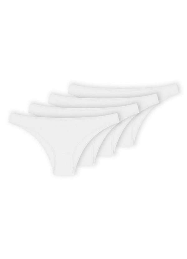 Hope - Kit com 4 Calcinhas Biquíni Hope 35840 Branco