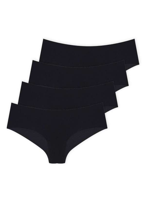 Hope - Kit com 4 Calcinhas Biquíni Hope 38800 Preto