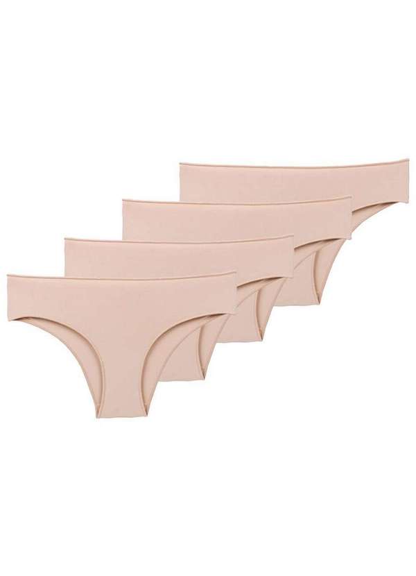 Hope - Kit com 4 Calcinhas Biquíni Hope 38840 Bege-Ballet
