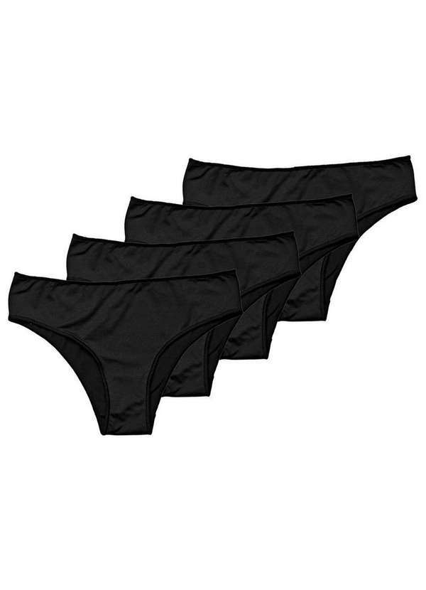 Hope - Kit com 4 Calcinhas Biquíni Hope 38840 Preto