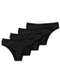 Hope - Kit com 4 Calcinhas Biquíni Hope 38840 Camurça - variação: Preto