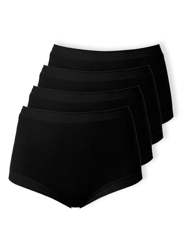 Demillus - Kit com 4 Calcinhas Demillus 26406 27-Preto