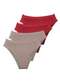 Demillus - Kit com 4 Calcinhas Demillus 26826 55-Bege-Rosado - variação: Bege-Rosado-Carmim