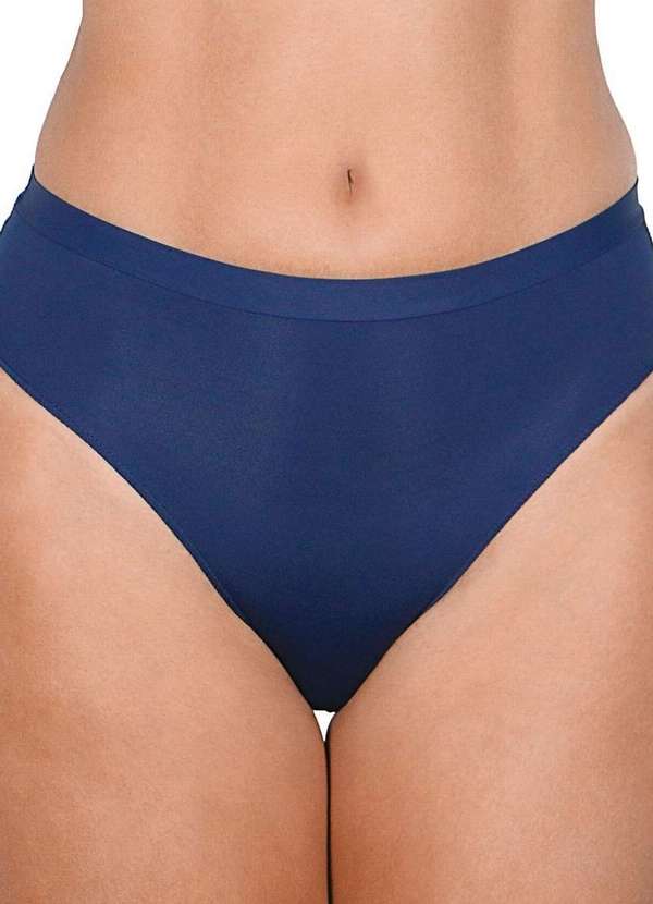 Demillus - Kit com 4 Calcinhas Demillus 26826 Bege-Rosado-Preto-Marinho-Carmim 4