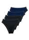 Demillus - Kit com 4 Calcinhas Demillus 26826 55-Bege-Rosado - variação: Preto-Marinho
