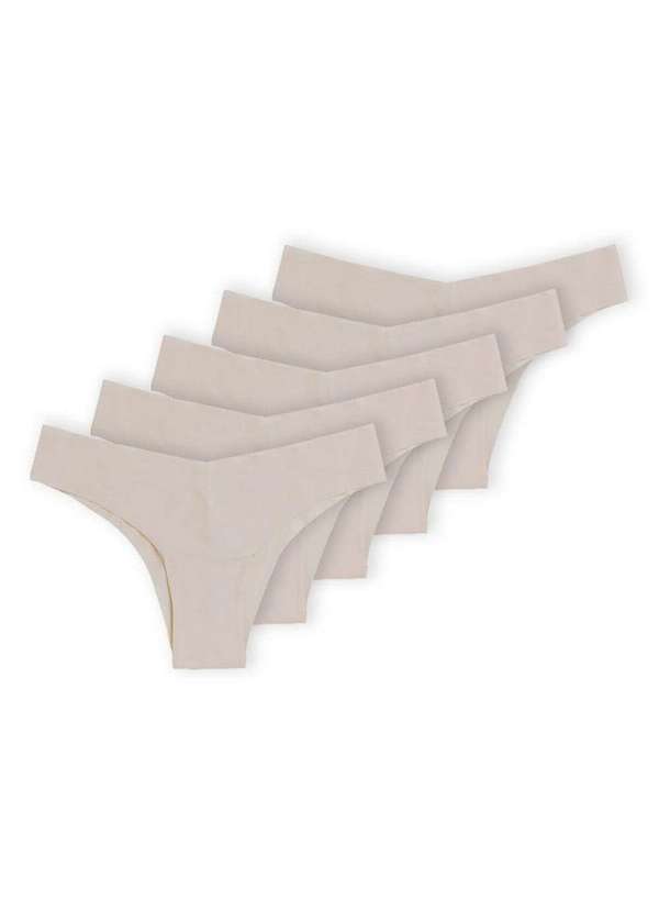 Hope - Kit com 5 Calcinhas Biquíni Hope 34850 Camurça