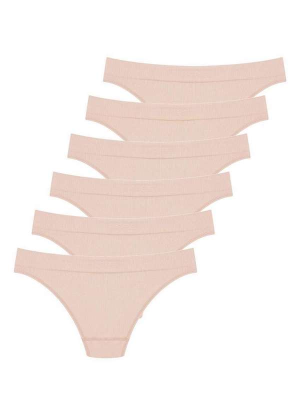 Hope - Kit com 6 Calcinhas Biquíni Hope 35010 Bege-Ballet 4