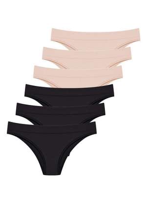 Kit com 6 Calcinhas Biquíni Hope 35010 - HOPE