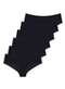 Hope - Kit com 6 Calcinhas Biquíni Hope 38800 Preto-Camurca - variação: Preto