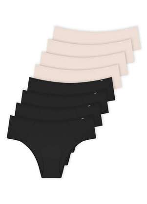 Kit com 8 Calcinhas Alta Hope 33860 - HOPE