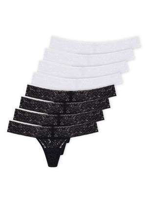 Kit com 8 Calcinhas Fio Dental Hope L 37730 - HOPE