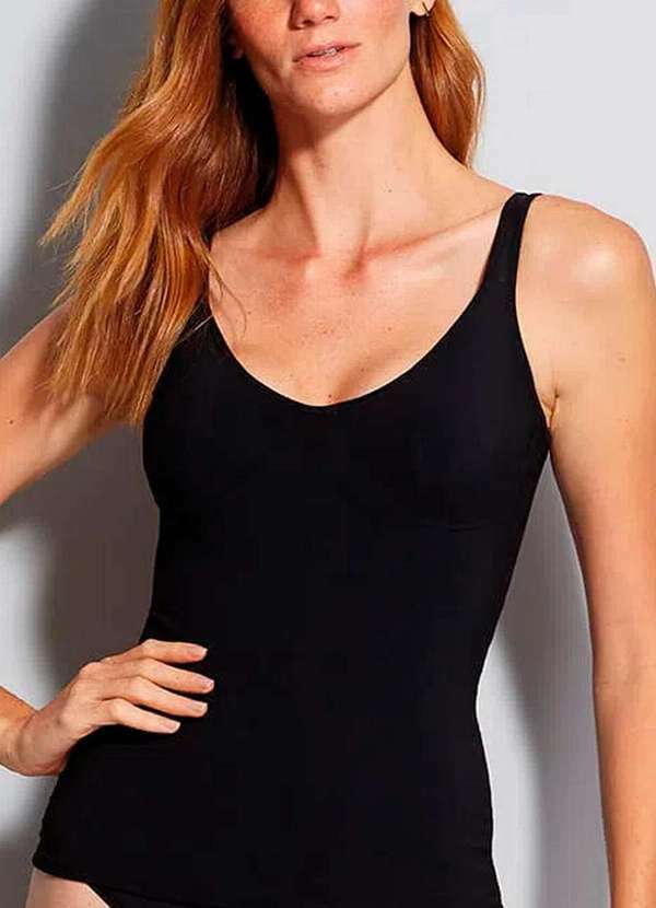 Hope - Camisete Feminina Modeladora Hope a 681 Pt-Preto