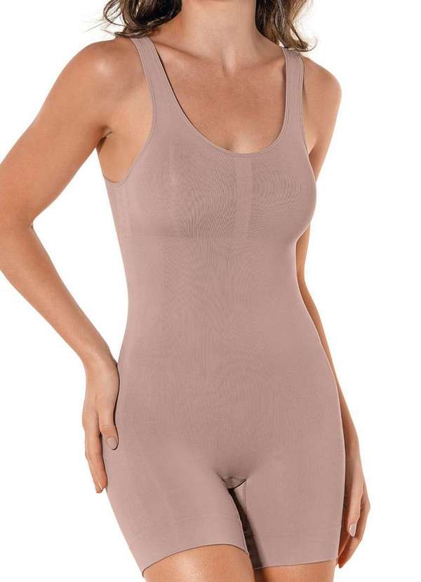 Demillus - Body Feminino Modelador Demillus 98689 55-Bege-Rosado