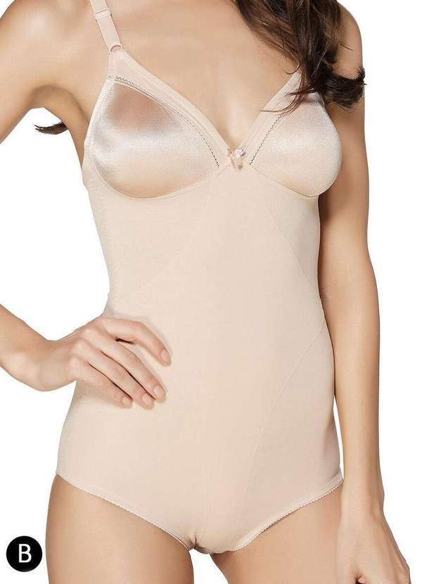 Triumph - Body Feminino Redutor Bs Triumph 24350 Taça B 82-Tender-Beige