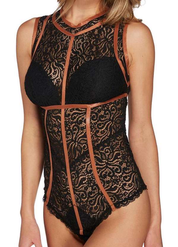 Valisere - Body Feminino Renda Valisere 90120 71-Preto