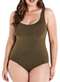 Liz - Body Feminino sem Aro e sem Bojo Liz 73935 368-Toffee - variação: 660-Sage