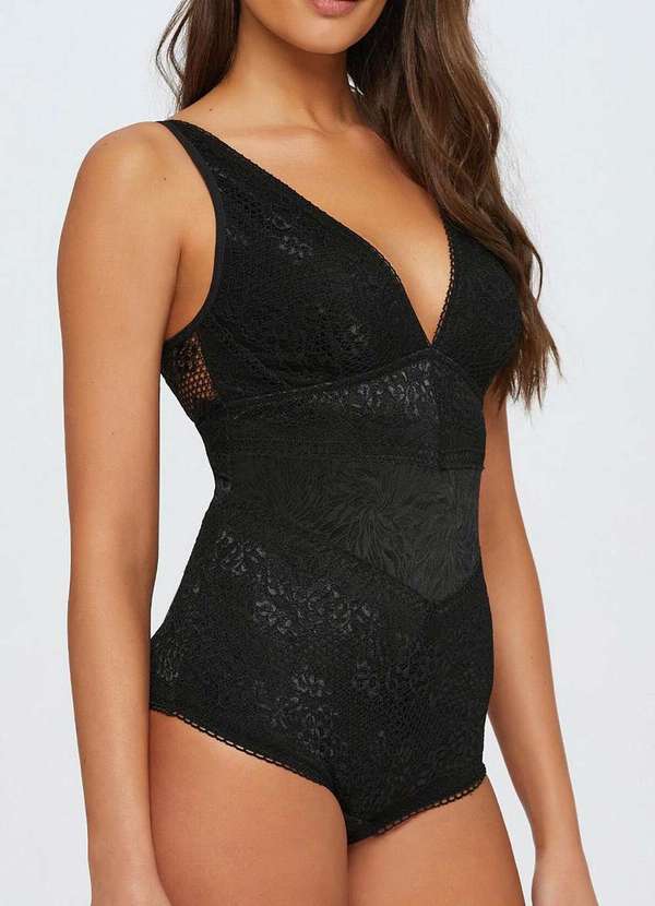 Triumph - Body Feminino sem Aro e sem Bojo N Triumph 65004 217-Preto 3