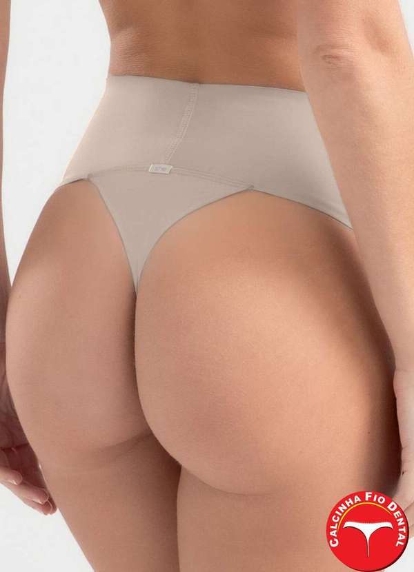 She - Calcinha Modeladora Fio Dental She 437.02 Ch00-Chocolate