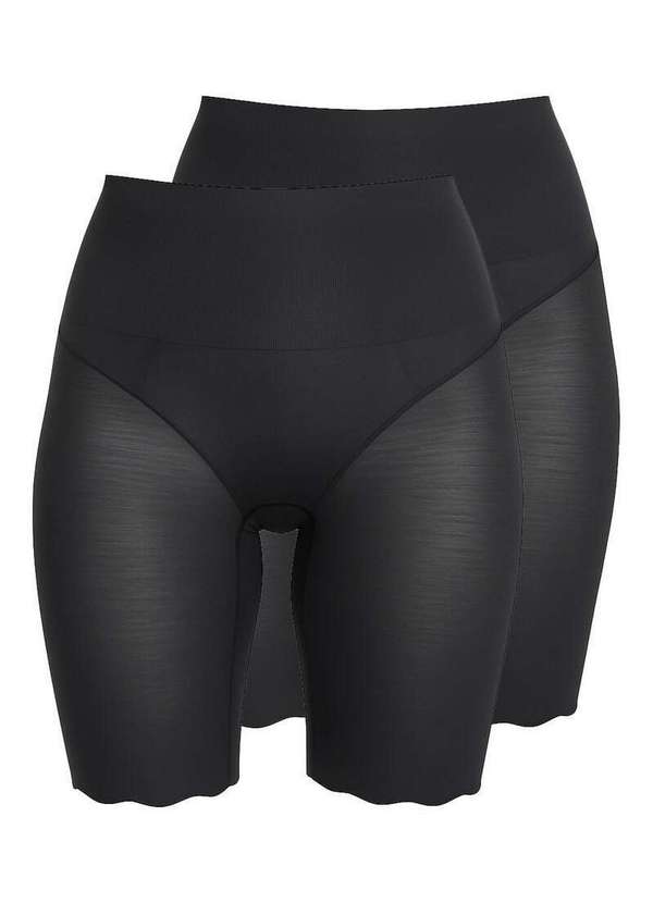 Liz - Kit com 2 Bermudas Feminina Modeladora Liz 74384 Preto