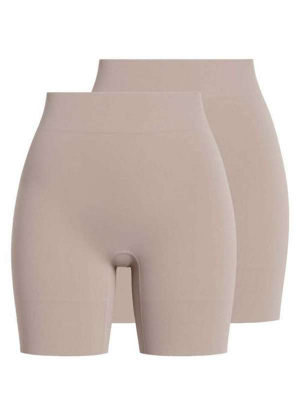 Liz - Kit com 2 Bermudas Feminina Modeladora Liz 74394 Sepia