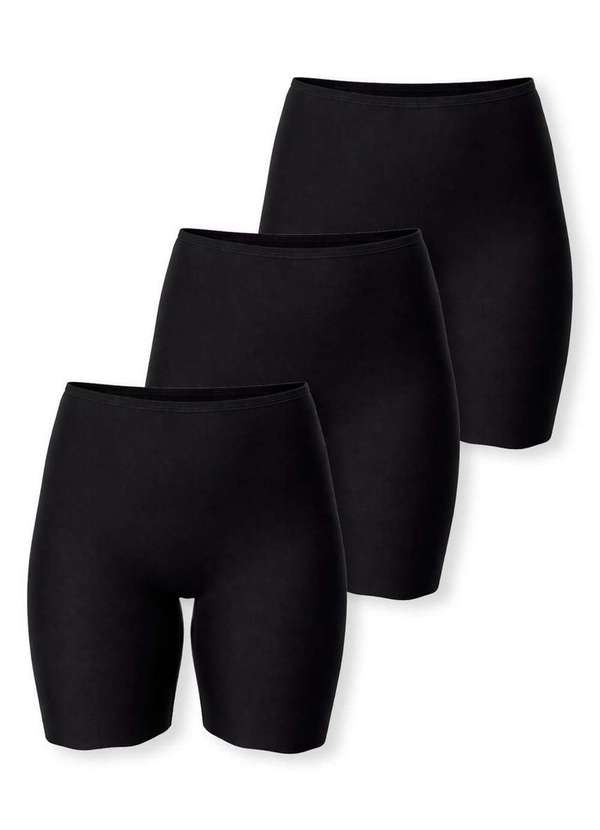 Demillus - Kit com 3 Bermudas Virtuel Demillus 94496/94498 Preto
