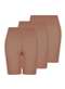Lupo - Kit com 3 Shorts Feminino Modelador Up Line Loba 5690-003 Pó-De-Arroz-Nude-Preto - variação: Pó-De-Arroz