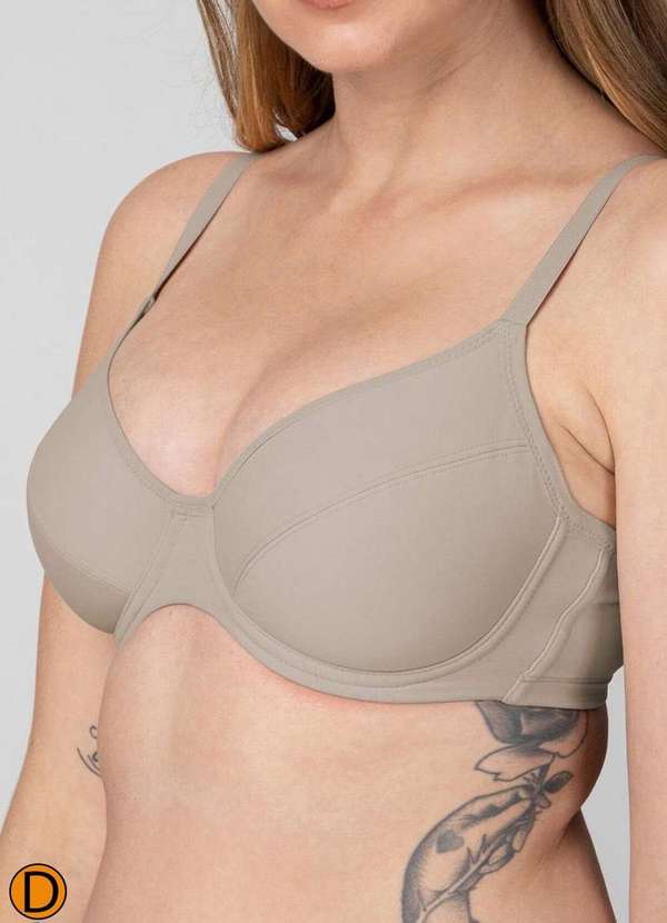 Liz - Sutiã com Aro e sem Bojo Liz 51247 Taça D 260-Sepia 3