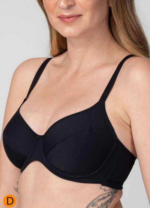 Liz - Sutiã com Aro e sem Bojo Liz 51247 Taça D 71-Preto 3