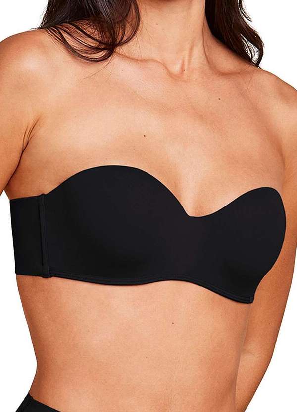 Hope - Kit com 2 Sutiã Bustiê com Aro e Bojo Hope 2083 Taça B Camurca-Preto 4