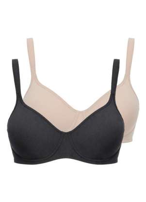 Kit com 2 Sutiã com Aro e sem Bojo W Triumph Shape 24814 Taça B - TRIUMPH