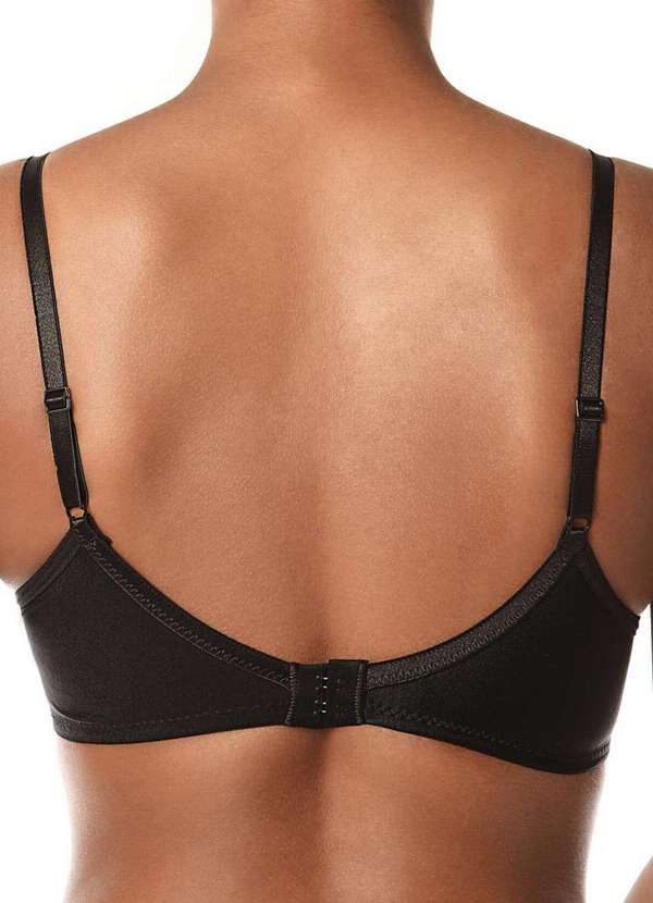 Demillus - Kit com 2 Sutiã sem Aro com Bojo Paraíso Demillus 63476 Preto 3