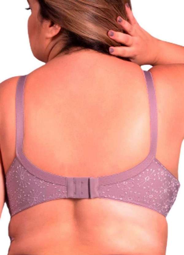 Duloren - Kit com 2 Sutiã sem Aro e sem Bojo Duloren 111743 Taça B Bege-Beringela 5