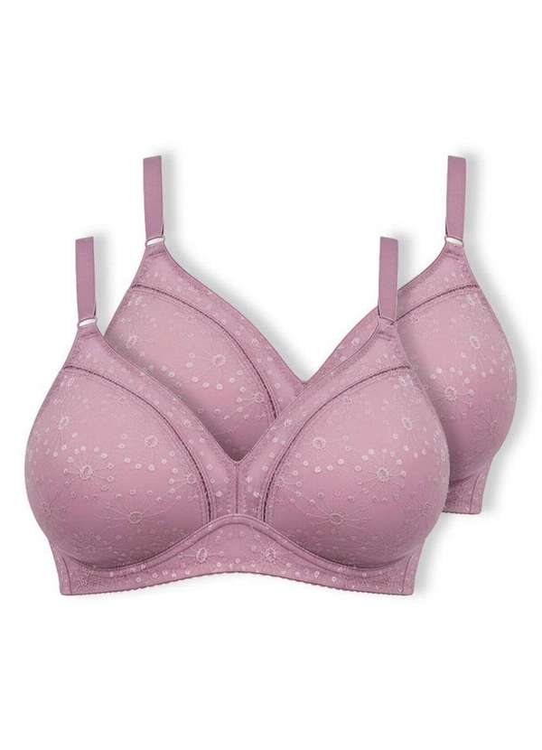 Duloren - Kit com 2 Sutiã sem Aro e sem Bojo Duloren 111743 Taça B Beringela