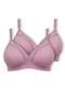 Duloren - Kit com 2 Sutiã sem Aro e sem Bojo Duloren 111743 Taça B Bege-Beringela - variação: Beringela