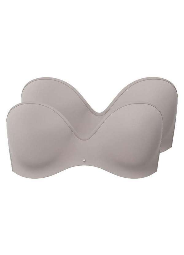 Liz - Kit com 2 Sutiãs Bustiê com Aro e Bojo Liz 51803 Taça B Sepia