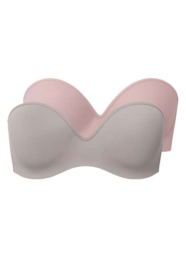 Liz - Kit com 2 Sutiãs Bustiê com Aro e Bojo Liz 51803 Taça B Sepia-Blush