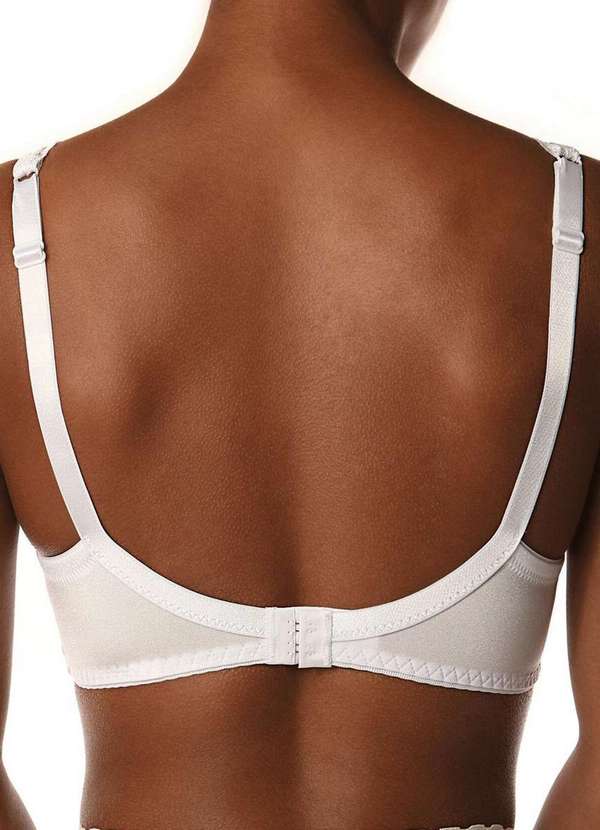 Demillus - Kit com 2 Sutiãs com Aro e Bojo Iridien Demillus 65204 Taça B Branco 3