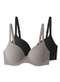 Liz - Kit com 2 Sutiãs com Aro e Bojo Liz 51381 Taça B Sepia-Preto - variação: Sepia-Preto