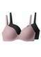 Liz - Kit com 2 Sutiãs com Aro e Bojo Liz 51809 Taça B Sepia - variação: Blush-Preto