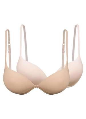 Kit com 2 Sutiãs com Aro e Bojo Push Up Hope 2384 Taça B - HOPE