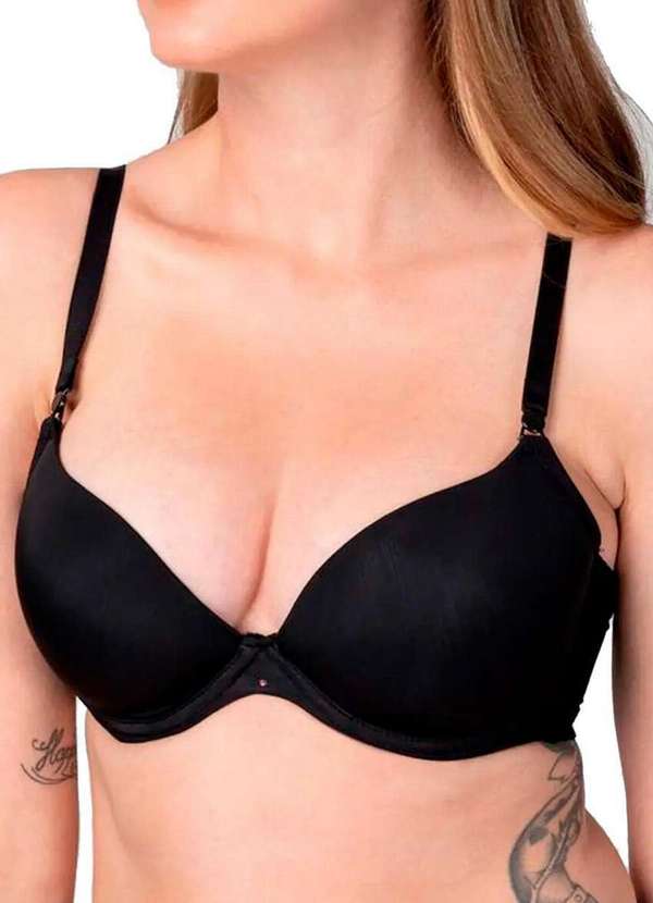 Liz - Kit com 2 Sutiãs com Aro e Bojo Push Up Liz 51690 Taça B Preto 2