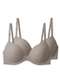 Liz - Kit com 2 Sutiãs com Aro e Bojo Push Up Liz 51690 Taça B Preto - variação: Sepia