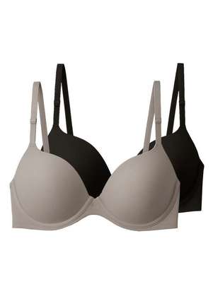 Kit com 2 Sutiãs com Aro e Bojo Push Up Liz 51690 Taça B - LIZ