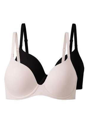 Kit com 2 Sutiãs com Aro e Bojo Push Up Liz 51805 Taça B - LIZ